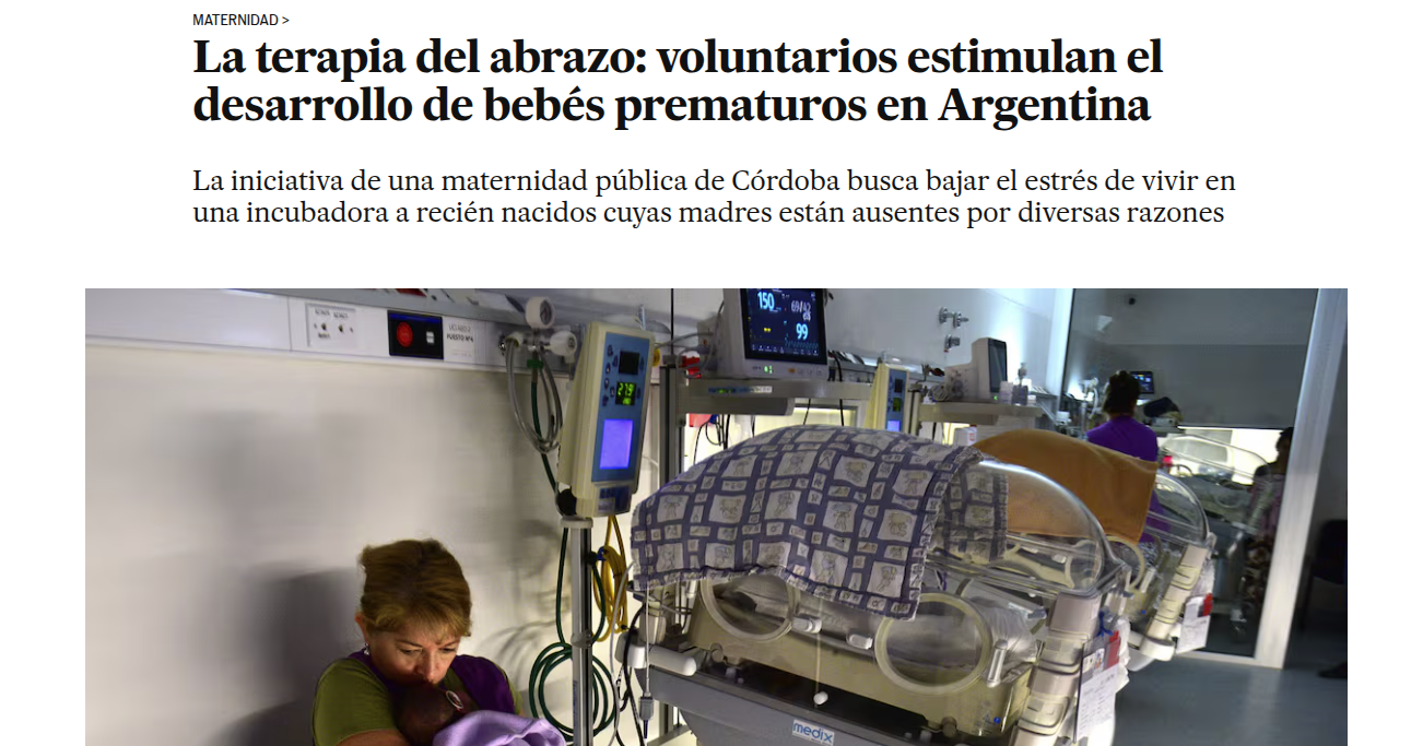 Terapia del abrazo en prematuros